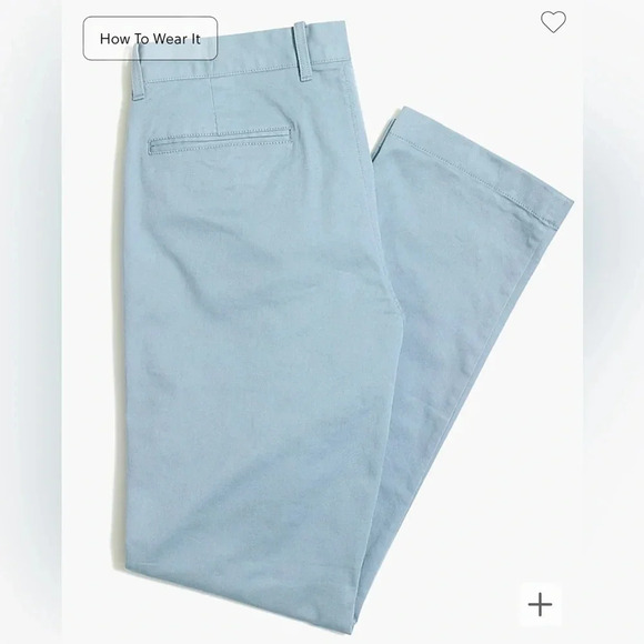J Crew Chino Pants Flex Straight Leg Light Blue NWT Mens Size 38 X 32 Cotton - Picture 4 of 10